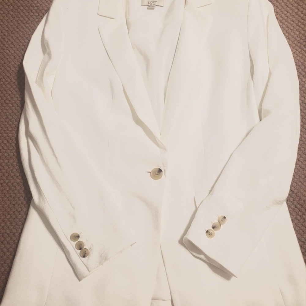Loft White Blazer